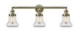 Bathroom Fixtures Three Lights by Innovations ( 405 | 205-AB-G192 Franklin Restoration ) 