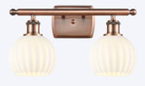Bathroom Fixtures Two Lights by Innovations ( 405 | 516-2W-AC-G1217-6WV Ballston ) 