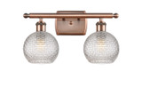Bathroom Fixtures Two Lights by Innovations ( 405 | 516-2W-AC-G122C-6CL Ballston ) 