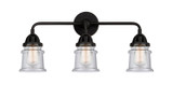 Bathroom Fixtures Three Lights by Innovations ( 405 | 288-3W-BK-G184S-LED Nouveau 2 ) 