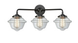Bathroom Fixtures Three Lights by Innovations ( 405 | 284-3W-OB-G532-LED Nouveau ) 