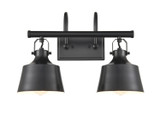 Bathroom Fixtures Two Lights by Innovations ( 405 | 370-2W-BK-M-LED Auralume ) 