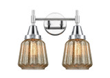 Bathroom Fixtures Two Lights by Innovations ( 405 | 447-2W-PC-G146-LED Caden ) 