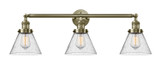 Bathroom Fixtures Three Lights by Innovations ( 405 | 205-AB-G44-LED Franklin Restoration ) 