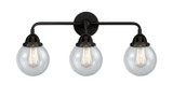 Bathroom Fixtures Three Lights by Innovations ( 405 | 288-3W-BK-G204-6-LED Nouveau 2 ) 