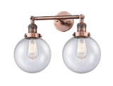 Bathroom Fixtures Two Lights by Innovations ( 405 | 208-AC-G204-8 Franklin Restoration ) 