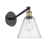 Sconces Single Glass by Innovations ( 405 | 317-1W-BAB-GBC-84-LED Ballston ) 
