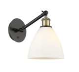 Sconces Single Glass by Innovations ( 405 | 317-1W-BAB-GBD-751 Ballston ) 
