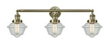 Bathroom Fixtures Three Lights by Innovations ( 405 | 205-AB-G534 Franklin Restoration ) 