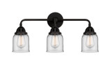 Bathroom Fixtures Three Lights by Innovations ( 405 | 288-3W-BK-G52 Nouveau 2 ) 