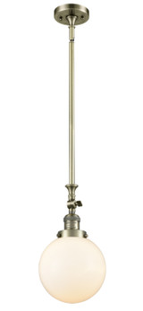 Mini Pendants Glass Down by Innovations ( 405 | 206-AB-G201-8-LED Franklin Restoration ) 