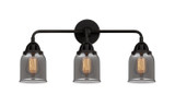 Bathroom Fixtures Three Lights by Innovations ( 405 | 288-3W-BK-G53 Nouveau 2 ) 