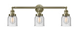 Bathroom Fixtures Three Lights by Innovations ( 405 | 205-AB-G54 Franklin Restoration ) 