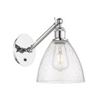 Sconces Single Glass by Innovations ( 405 | 317-1W-PC-GBD-754-LED Ballston ) 