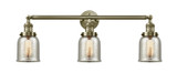 Bathroom Fixtures Three Lights by Innovations ( 405 | 205-AB-G58 Franklin Restoration ) 