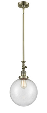 Mini Pendants Glass Down by Innovations ( 405 | 206-AB-G204-10-LED Franklin Restoration ) 