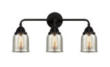 Bathroom Fixtures Three Lights by Innovations ( 405 | 288-3W-BK-G58 Nouveau 2 ) 