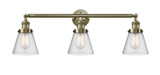 Bathroom Fixtures Three Lights by Innovations ( 405 | 205-AB-G64 Franklin Restoration ) 