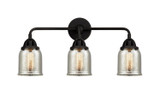 Bathroom Fixtures Three Lights by Innovations ( 405 | 288-3W-BK-G58-LED Nouveau 2 ) 