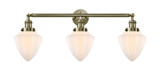 Bathroom Fixtures Three Lights by Innovations ( 405 | 205-AB-G661-7-LED Franklin Restoration ) 