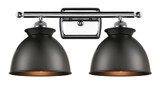Bathroom Fixtures Two Lights by Innovations ( 405 | 516-2W-PC-M14-BK Ballston ) 