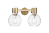 Bathroom Fixtures Two Lights by Innovations ( 405 | 464-2W-BB-G464B-7SDY Downtown Urban ) 