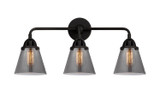 Bathroom Fixtures Three Lights by Innovations ( 405 | 288-3W-BK-G63 Nouveau 2 ) 