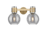 Bathroom Fixtures Two Lights by Innovations ( 405 | 464-2W-BB-G464B-7SM Downtown Urban ) 