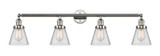 Bathroom Fixtures Four Lights by Innovations ( 405 | 215-PN-G62-LED Franklin Restoration ) 