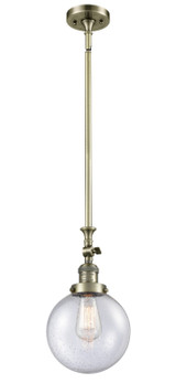 Mini Pendants Glass Down by Innovations ( 405 | 206-AB-G204-8-LED Franklin Restoration ) 