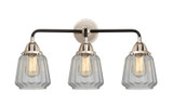 Bathroom Fixtures Three Lights by Innovations ( 405 | 288-3W-BPN-G142 Nouveau 2 ) 