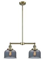 Mid. Chandeliers Glass Down by Innovations ( 405 | 209-AB-G73-LED Franklin Restoration ) 