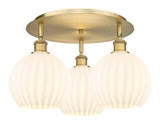 Semi-Flush Mts. Multi-port/Cluster by Innovations ( 405 | 516-3C-BB-G1217-8WV Ballston ) 