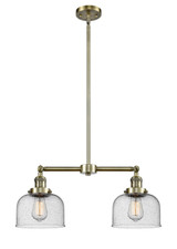 Mid. Chandeliers Glass Down by Innovations ( 405 | 209-AB-G74 Franklin Restoration ) 