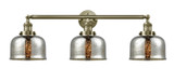 Bathroom Fixtures Three Lights by Innovations ( 405 | 205-AB-G78 Franklin Restoration ) 