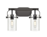 Bathroom Fixtures Two Lights by Innovations ( 405 | 423-2W-BK-G423-7SDY Downtown Urban ) 