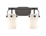 Bathroom Fixtures Two Lights by Innovations ( 405 | 423-2W-BK-G423-7WH Downtown Urban ) 