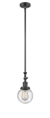 Mini Pendants Glass Down by Innovations ( 405 | 206-OB-G204-6-LED Franklin Restoration ) 