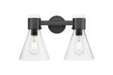 Bathroom Fixtures Two Lights by Innovations ( 405 | 464-2W-BK-G464C-7SDY Downtown Urban ) 