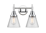 Bathroom Fixtures Two Lights by Innovations ( 405 | 447-2W-PC-G64-LED Caden ) 