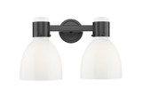 Bathroom Fixtures Two Lights by Innovations ( 405 | 464-2W-BK-G464D-7GW Downtown Urban ) 