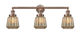 Bathroom Fixtures Three Lights by Innovations ( 405 | 205-AC-G146 Franklin Restoration ) 