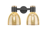 Bathroom Fixtures Two Lights by Innovations ( 405 | 464-2W-BK-G464D-7ME Downtown Urban ) 