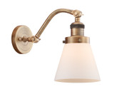 Sconces Single Glass by Innovations ( 405 | 515-1W-BB-G61-LED Franklin Restoration ) 