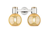 Bathroom Fixtures Two Lights by Innovations ( 405 | 464-2W-PN-G464B-7ME Downtown Urban ) 