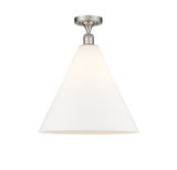 Semi-Flush Mts. Glass Down by Innovations ( 405 | 516-1C-SN-GBC-161 Ballston ) 