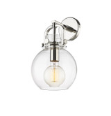 Sconces Single Glass by Innovations ( 405 | 410-1W-PN-G410-8CL Downtown Urban ) 