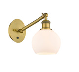 Sconces Single Glass by Innovations ( 405 | 317-1W-BB-G121-6-LED Ballston ) 