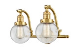 Bathroom Fixtures Two Lights by Innovations ( 405 | 515-2W-SG-G202-6 Franklin Restoration ) 