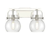 Bathroom Fixtures Two Lights by Innovations ( 405 | 423-2W-PN-G410-6CL Downtown Urban ) 